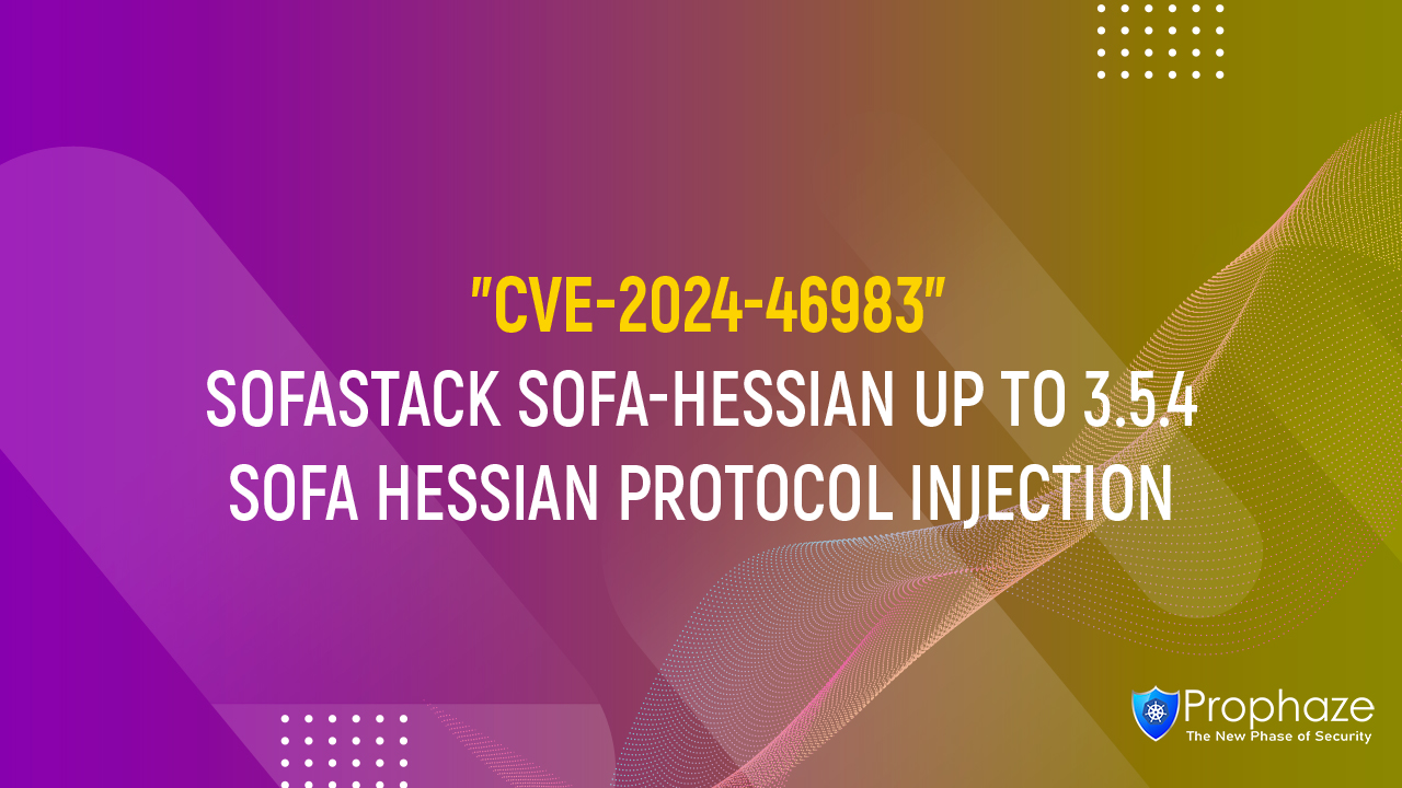 CVE-2024-46983 : SOFASTACK SOFA-HESSIAN UP TO 3.5.4 SOFA HESSIAN PROTOCOL INJECTION
