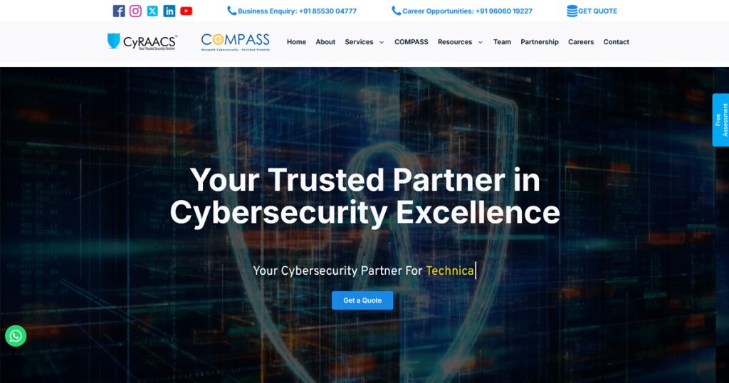 CyRAACS – Cybersecurity Companies in India 2025