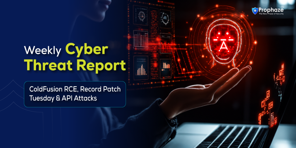 Weekly Cyber Threat Report ColdFusion RCE, Record Patch Tuesday & API Attacks