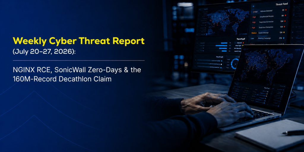 Weekly Cyber Threat Report (July 20–27, 2026)
